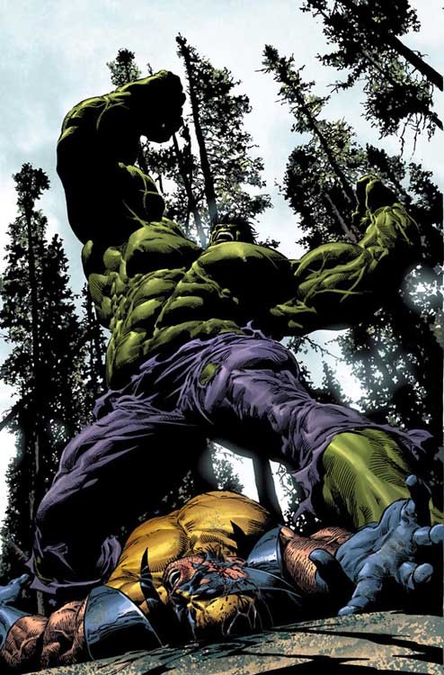 artverso:Mike deodato jr - Wolverine vs Hulk 