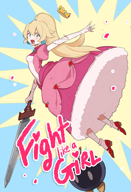 pictolita:Princess Peach- Fight like a Girl!