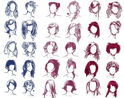 anatoref:Female Portraiture and Hair ReferenceSource 1Source...