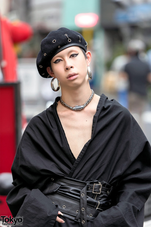 tokyo-fashion:20-year-old Japanese designer Cham on the street...