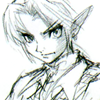 Icon of Adult Link, from Majora's Mask concept art featured in Hyrule Historia.