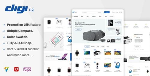 Digi v1.5.2 - Electronics Store WooCommerce Theme Nulled