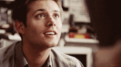 Image result for dean winchester smile gif