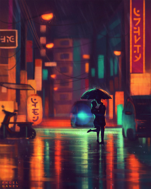 thecollectibles:Rainy Nights byAngel Ganev