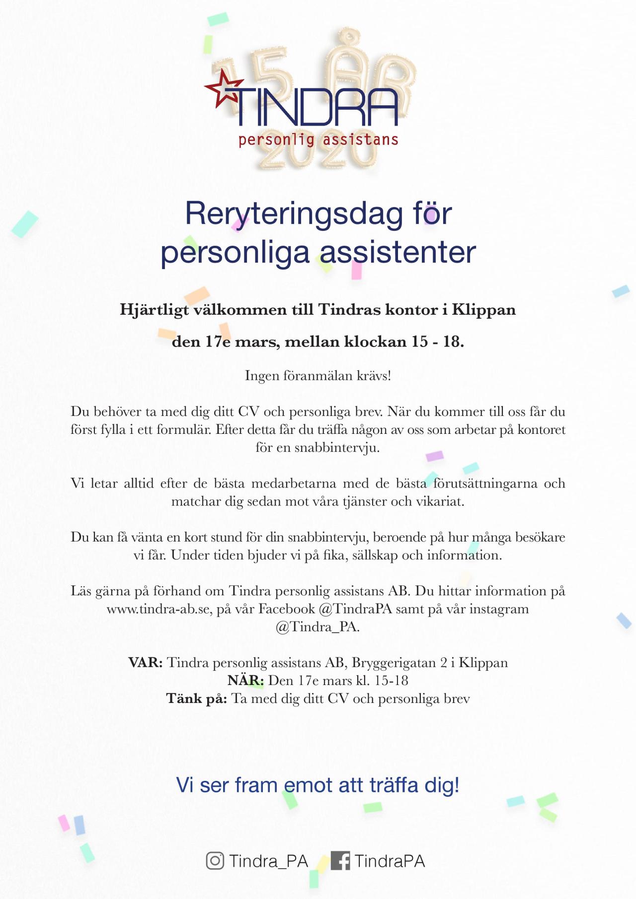 Tindratid Personlig Assistent Ar Ett Uppskattat Yrke