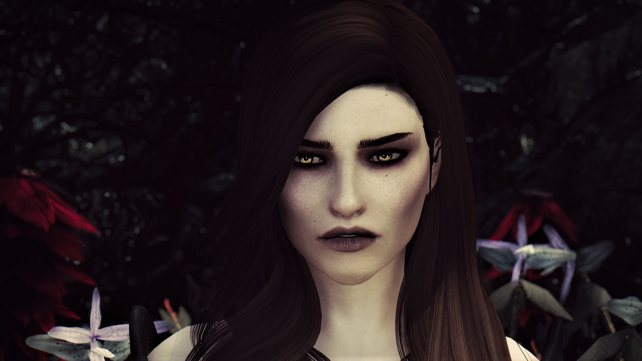 pand0rable: Carmilla - optional brows Requires... - Dark Nova Skyrim ...