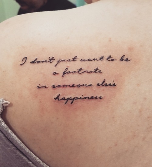 lyric tattoo on Tumblr