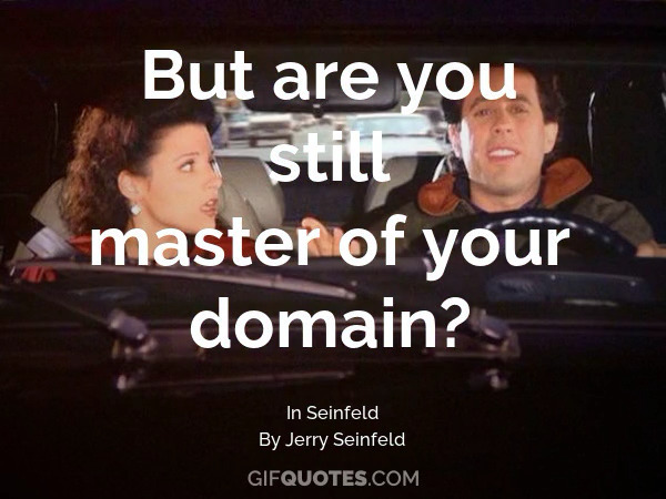 master of my domain seinfeld episode