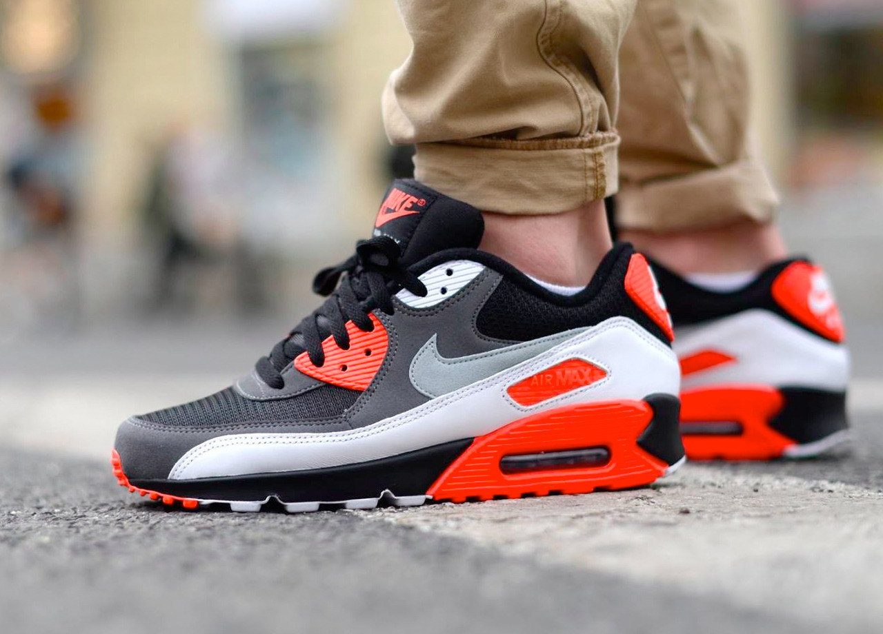 Nike Air Max 90 Essential Grigie Volt Uomo Scarpe Mens