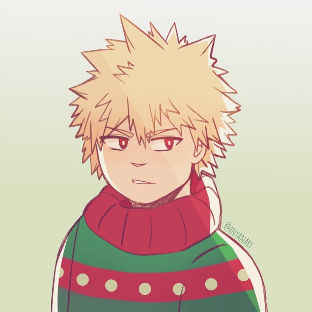 bakugou christmas sweater