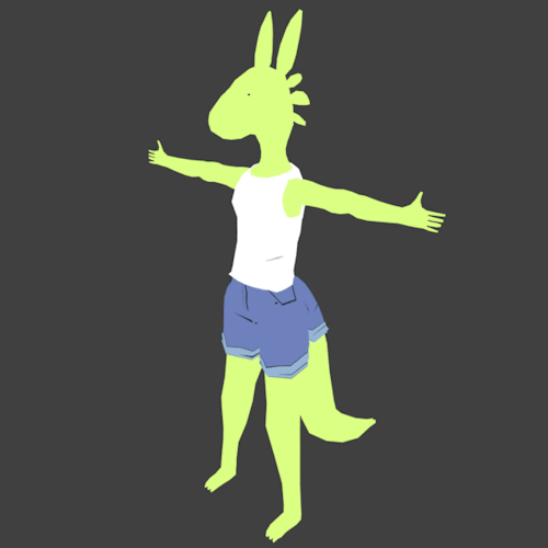 kobl kobold 3d character low poly blender