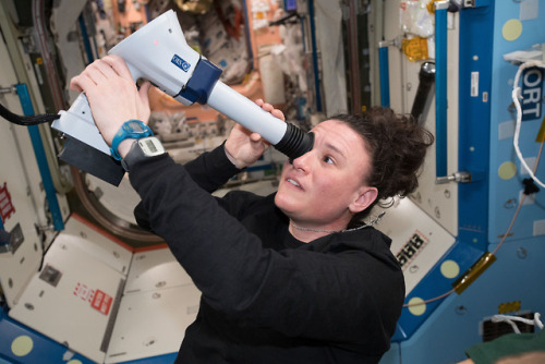 Astronaut Serena Auñón-Chancellor Examines Her Eyes via NASA...