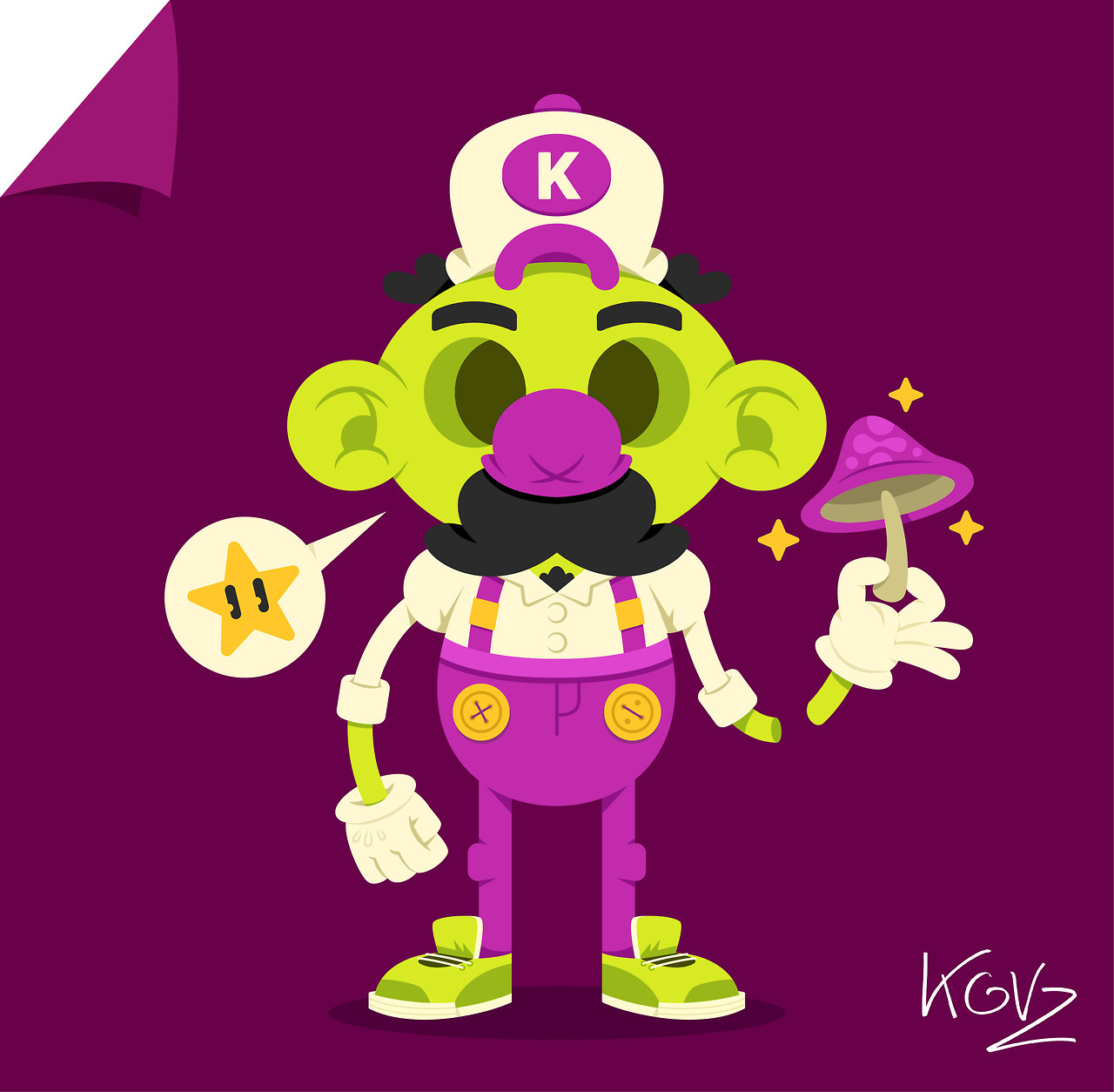 Plumber with a Strange Mushroom “ by Kovz Universe ” — Immediately post your art to a topic and get feedback. Join our new community, EatSleepDraw Studio, today!