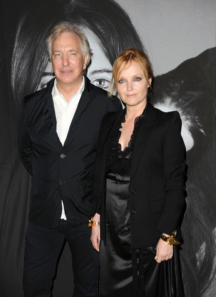 Alan Rickman — Alan and Megan Dodds at the NY premiere of ...