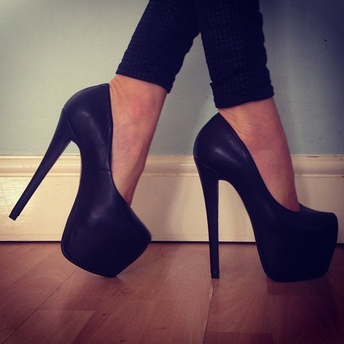 black high heels on Tumblr