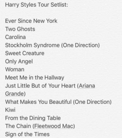 One Direction Setlist Tumblr