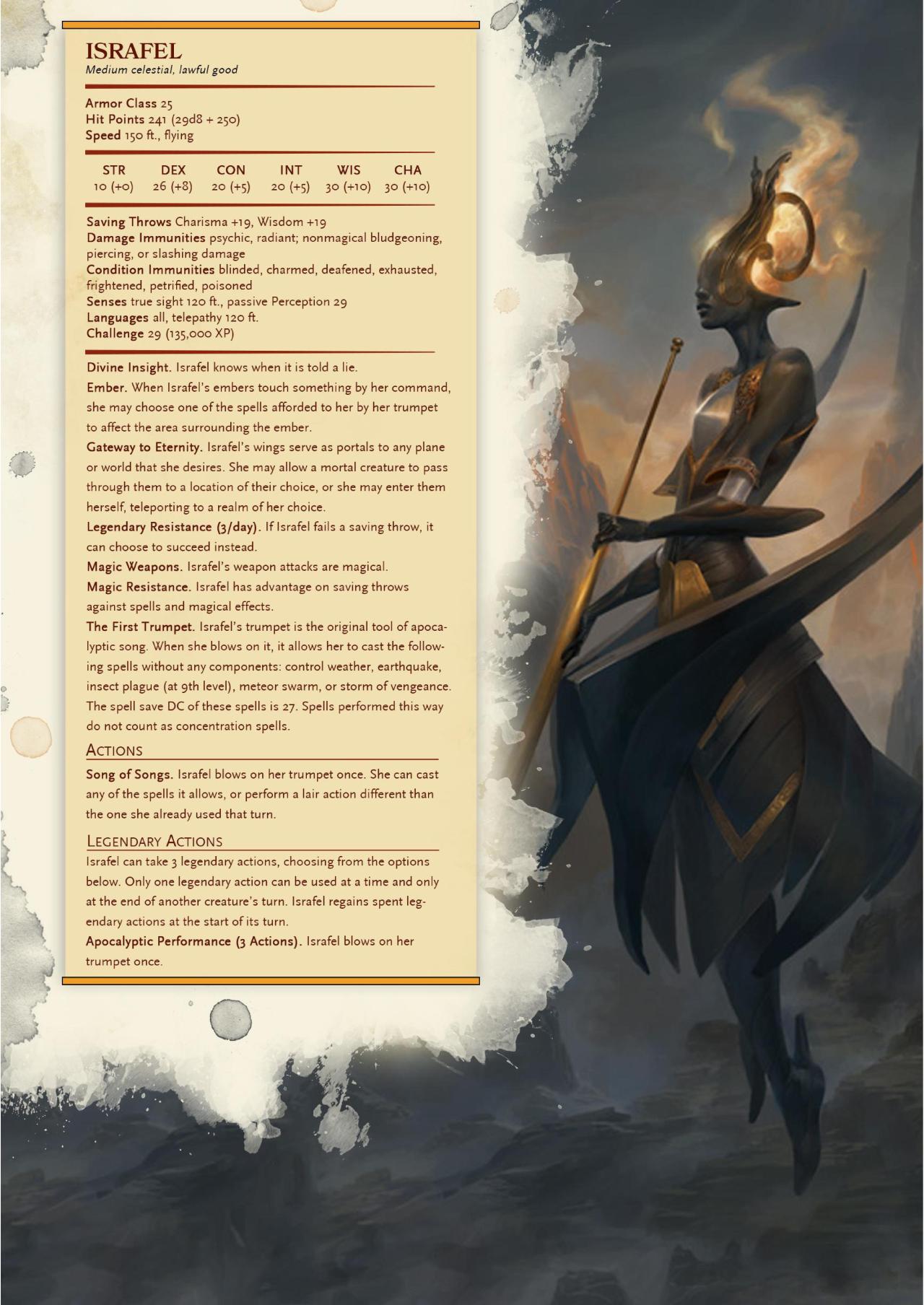 DnD 5e Homebrew — ”Compendium of Angels” excerpt part 1: “Heavenly...