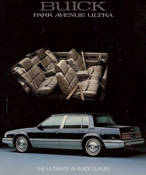 crazyforcars:Buick Park Avenue Ultra advert