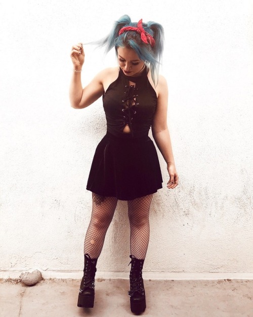 ootdmagazine ootdstyle ootdshare ootd punkrock punk girl pop punk punk rock punk all black blackandwhite blue eyes blue hair blogger short hair hairstyle long hair hair colors colors colorful colour color