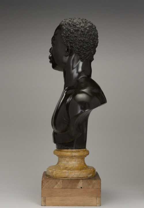 medievalpoc:Francis HarwoodBust of a ManEngland (1748)Black...