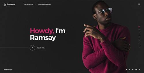 Ramsay v1.0 - Personal CV/Resume WordPress Theme Nulled