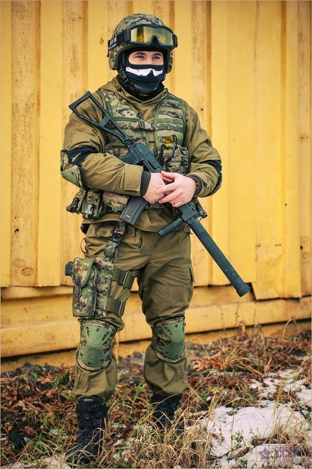 Без названия — MVD SOBR operator with SR-3M (СР-3М), 9x39 compact...