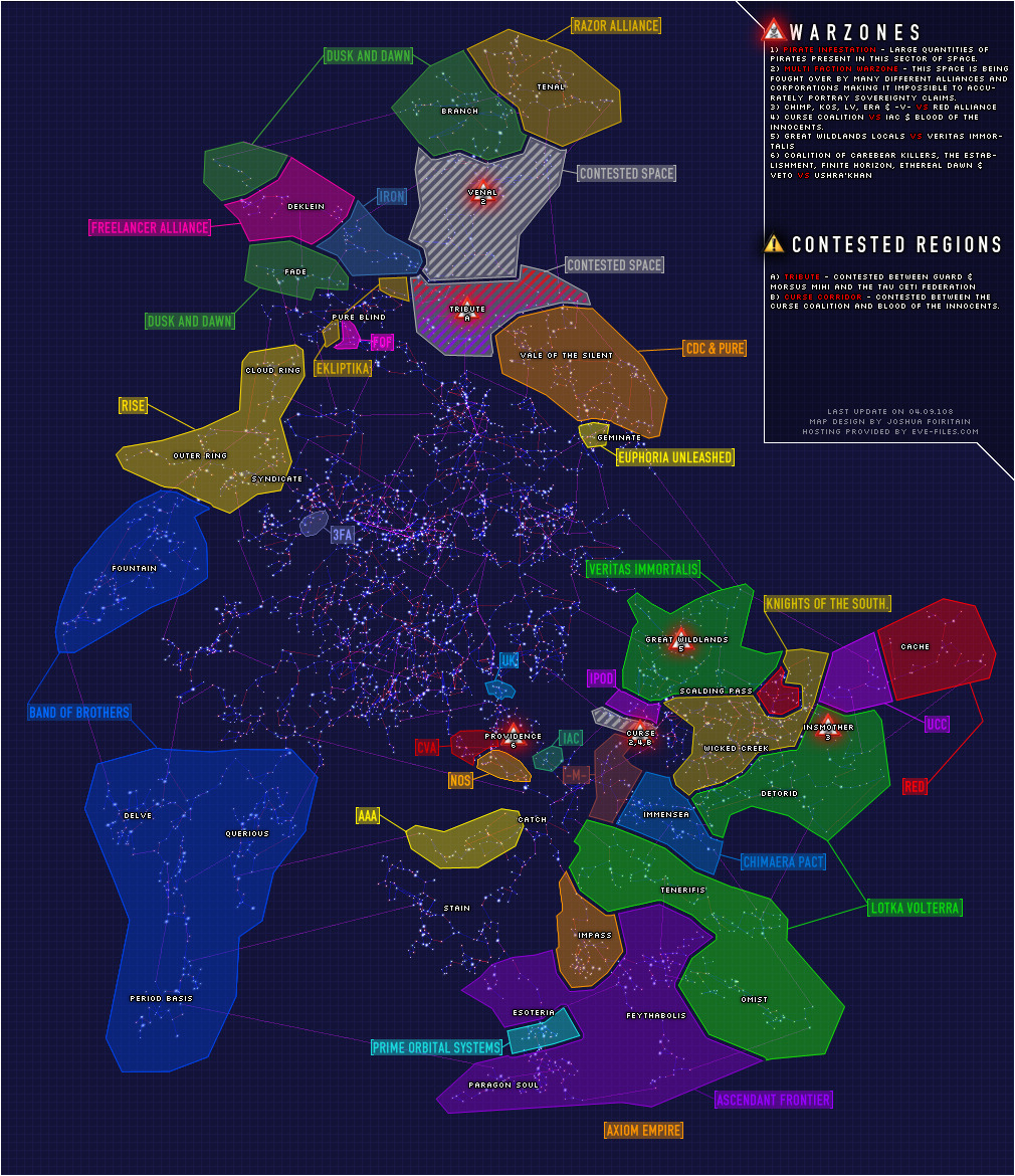 Политическая карта eve