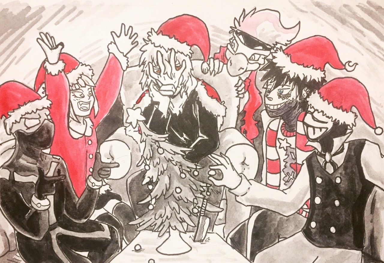 Heroes In The Dark — Guess I wasn’t done doing bnha Christmas stuff....