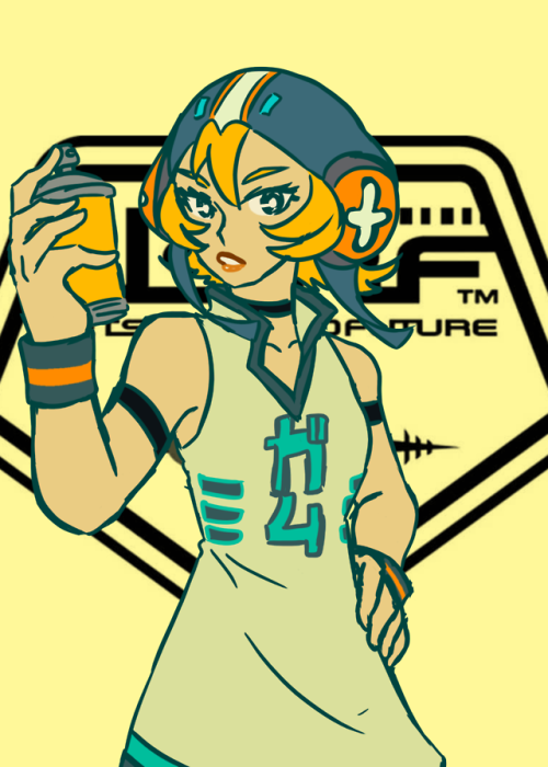 Jet Set Radio Corn Rokkaku Police (Enemy) trimsuits