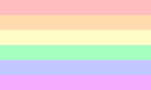 gay flag colors pastel