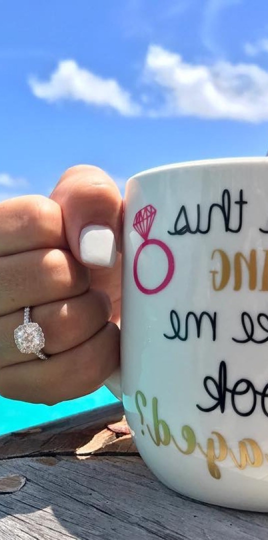 dress clothes, french fashion, fashionmodel, designers, share Good Morning Coffee cup and a gorgeous ring is a beautiful pair for engagement shot Double tap and Comment below Our congrats amanda.uriostegui and urio21 Cup from brinnykdesign , ring , rings , whitegold , instajewelry , jewelryaddict , diamonds , ringbox , yellowgold , gold , diamondring , engagementring , engagementrings , ringbling , fashionjewelry , jewelry , diamond , princessring , platinum , weddingringbox, weddingband , showmeyourrings , ringselfie , ringselfies , eternityband , eternityring , solitairering , instaring 