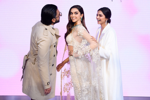 bollywoodhqs:Deepika Padukone & Ranveer Singh at the Launch...