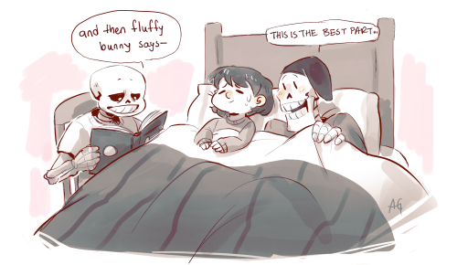 moofrog:If anyone is wondering, Papyrus and Frisk are having a...