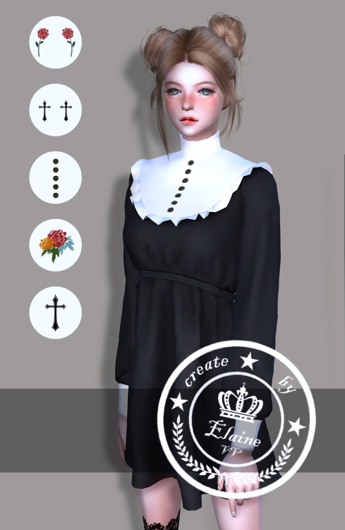 elainevv:【 Little Nun Dress】Download ( SimFileShare )If not...