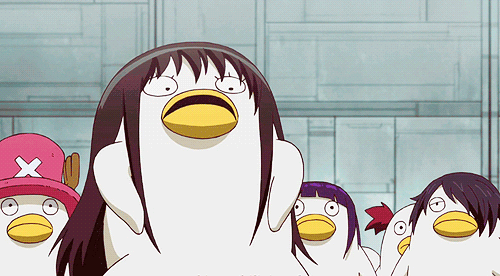 Duck face anime