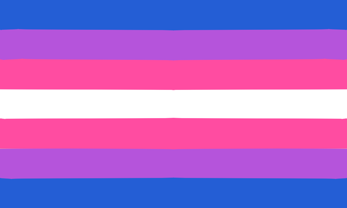 Bisexual pride, vintage bi flag poster by thequeershop