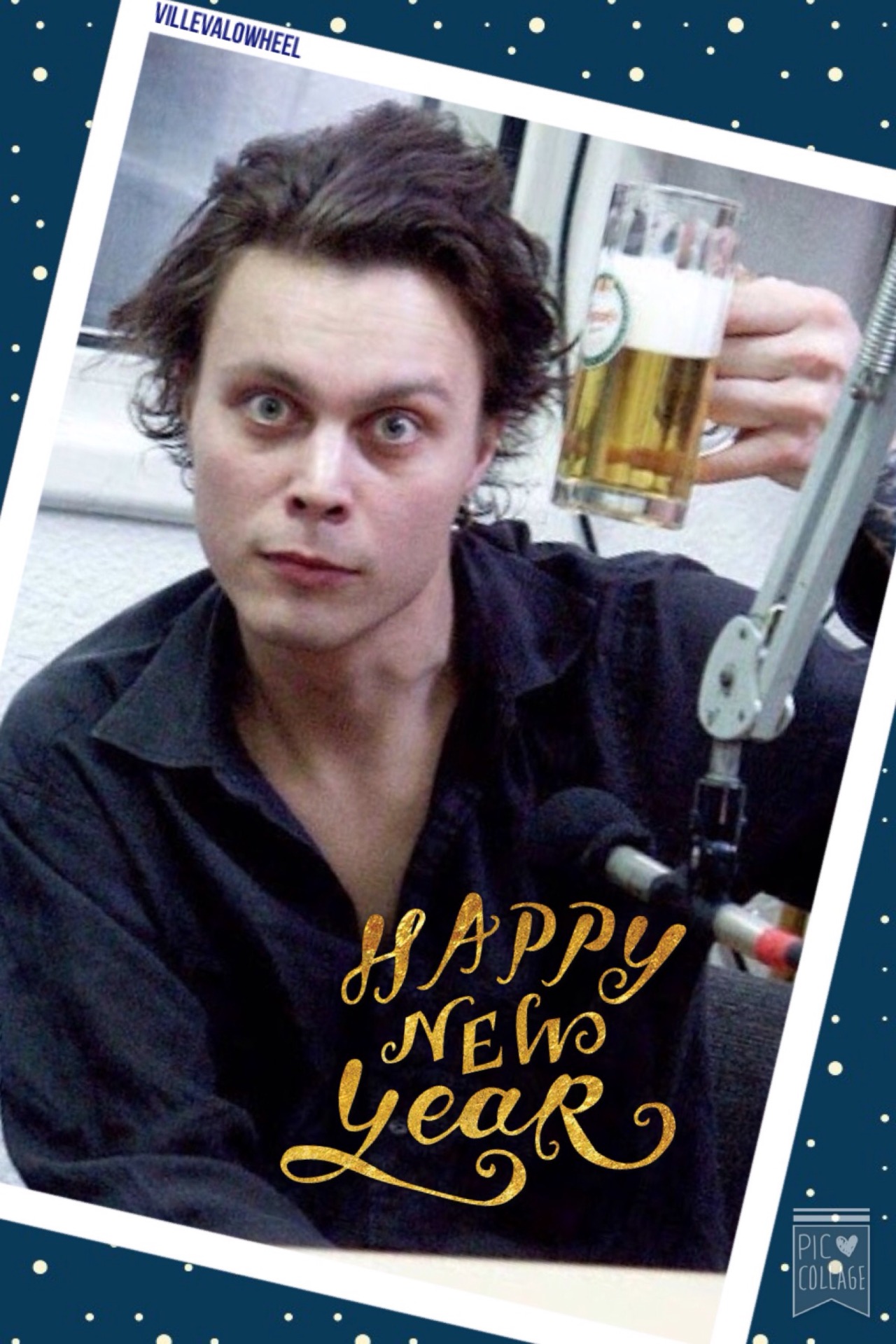 Ville Valo Wheel Happy New Year We Hope All Your Wishes And