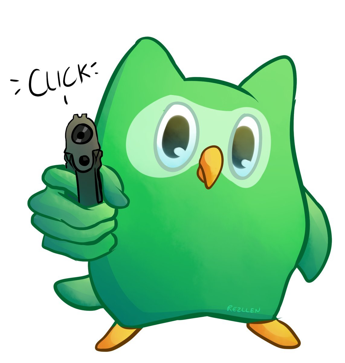 A whole bundle of arting!, You have been visited by the duolingo owl