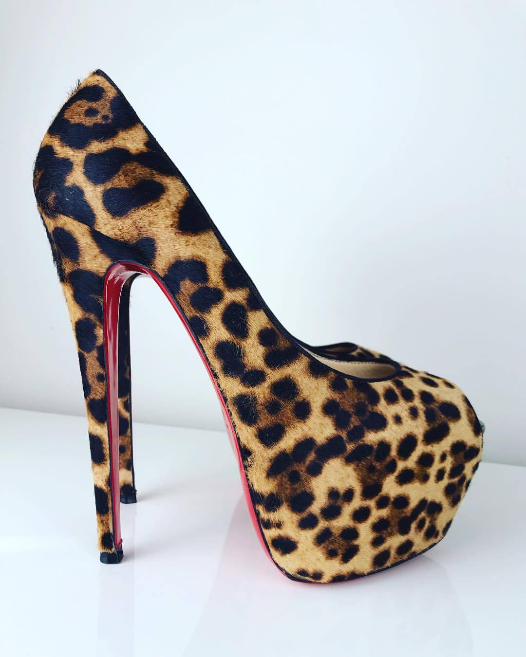 High Heel Hierarchy — Christian Louboutin Highness Leopard Pony in size...