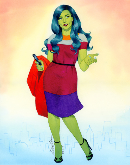 kevinwada:She-HulkFashionizedECCC 2015 commission