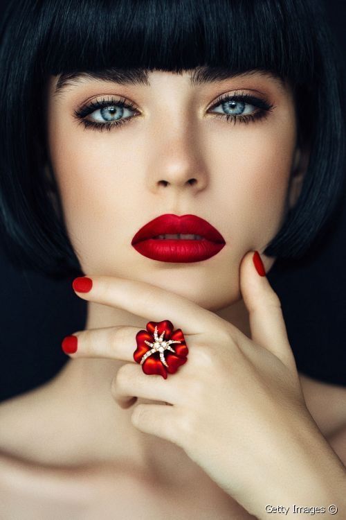 Pin de Canelafina en Colors Rostro de mujer Labios rojos Fotografía retratos