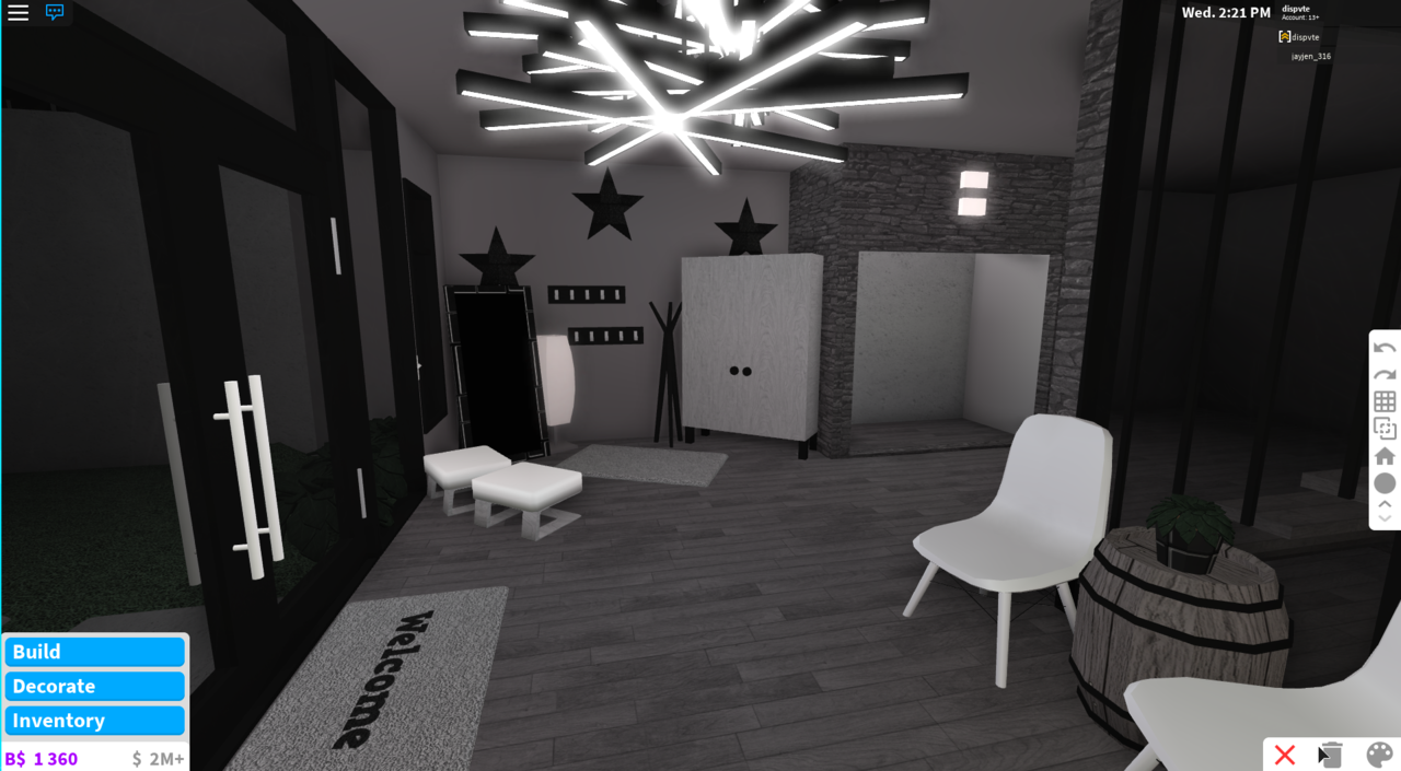 Bloxburg Blog New Wip This House Is A Modern Goth Ish Style And