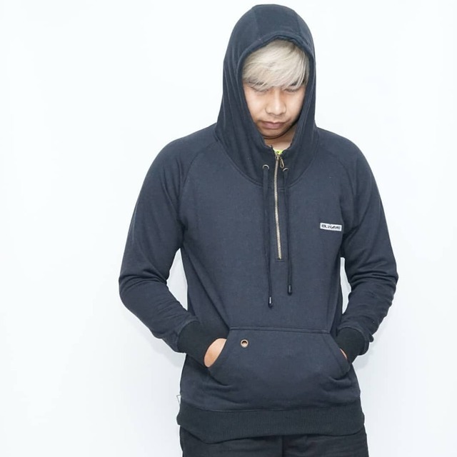 elwaveandrumour Hoodie Zip  elwaveclothes Warna  Black 