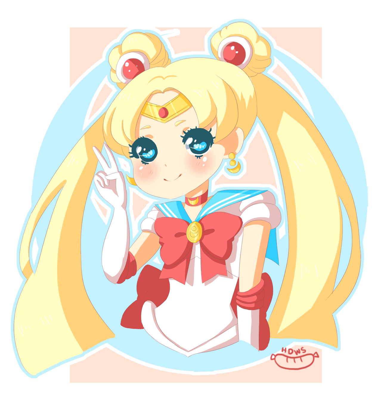 the sailor scouts!!! :’D trying out a more anime... - #hotdogwienersausage