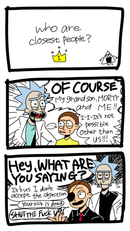 onigiri-irigino:C137 rick&morty…evil...