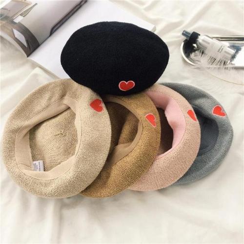 softjoy:heart embroidered beret // $23.99 (now $13.99)