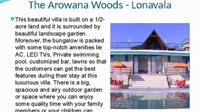 The Arowana Villa — Bungalow in Lonavala with Swimming pool | Lonavala...