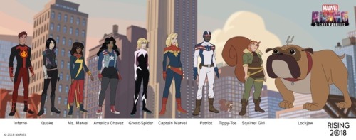 inhumanityrising:Character designs for Marvel Rising: Secret...