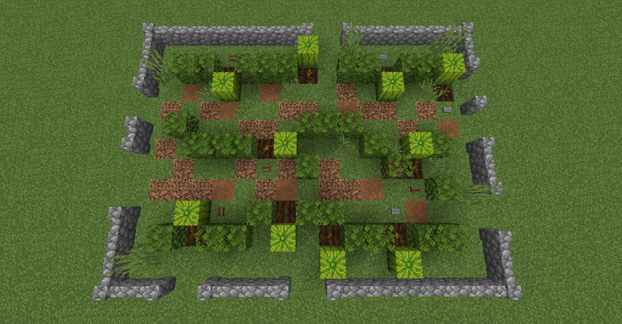 Minecraft Build Inspiration Melon Patch All Of The Melons Can