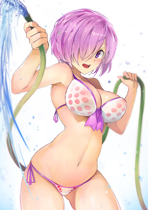 a-titty-ninja:「水着マシュ」 by 歐維斯Alway’s๑ Permission to reprint was...